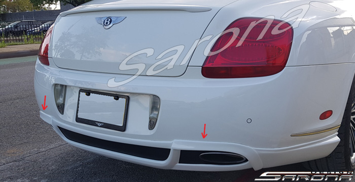 Custom Bentley GTC  Convertible Rear Lip/Diffuser (2003 - 2011) - $590.00 (Part #BT-007-RA)